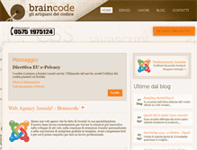Tablet Screenshot of braincode.it